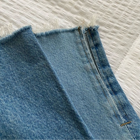 NWT Good American Size 10/30 High Waist Split Raw Hem Pants - Picture 3 of 6